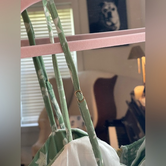 Agua Bendita Vestido Isadora Boho Chic Ruffled Bird Print Dress NWT $220 - Picture 13 of 13